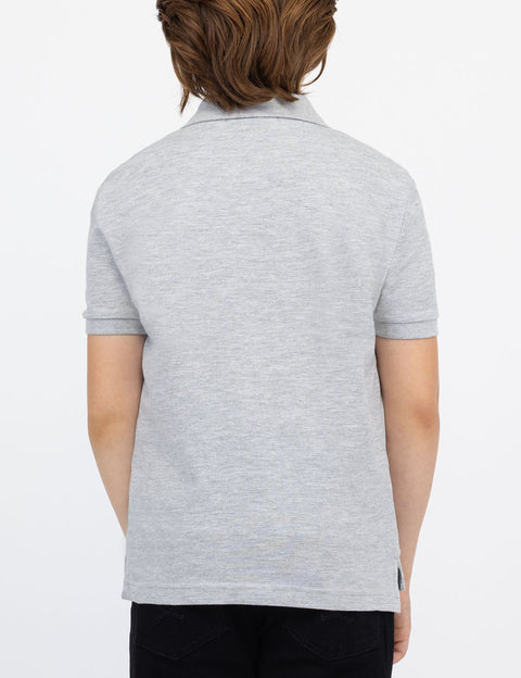 BOYS SOLID PIQUE POLO SHIRT - U.S. Polo Assn.