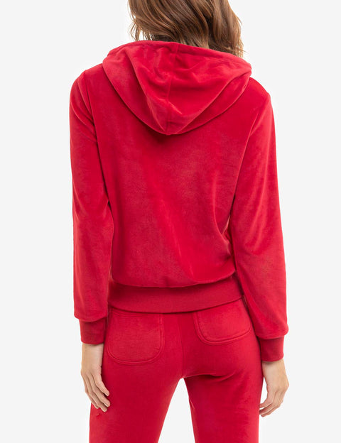 VELOUR ZIP UP HOODIE - U.S. Polo Assn.