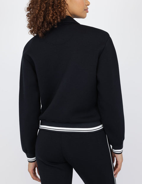 WHITE LABEL COLLAR SNAP BOMBER JACKET - U.S. Polo Assn.