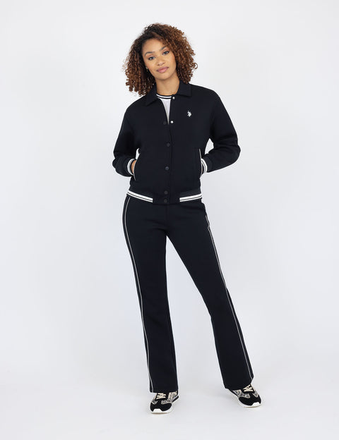 WHITE LABEL COLLAR SNAP BOMBER JACKET - U.S. Polo Assn.