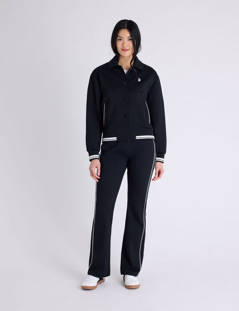 WHITE LABEL COLLAR SNAP BOMBER JACKET - U.S. Polo Assn.