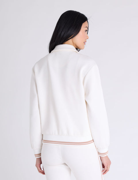 WHITE LABEL COLLAR SNAP BOMBER JACKET - U.S. Polo Assn.