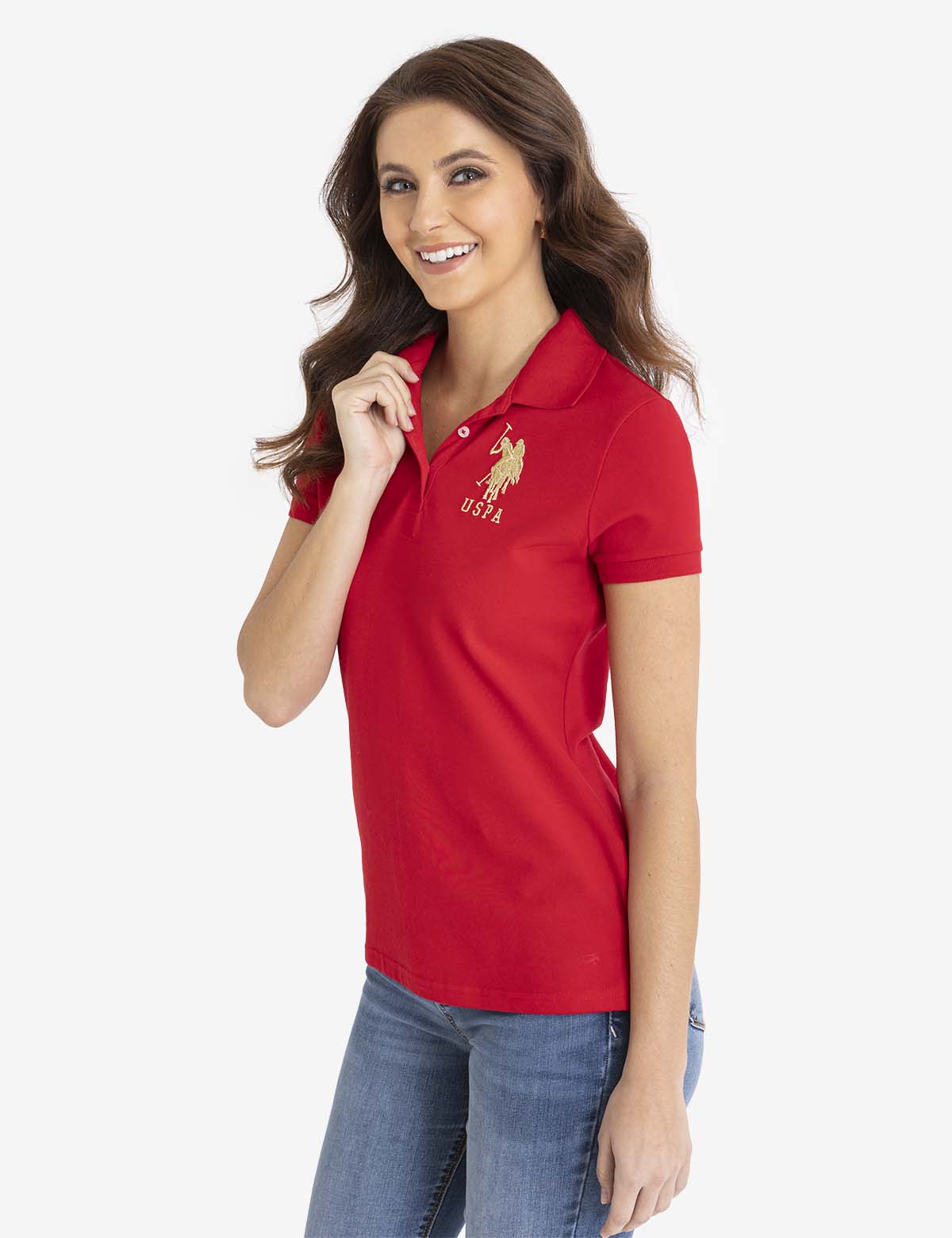 USPA METALLIC PRINT POLO SHIRT– U.S. Polo Assn.