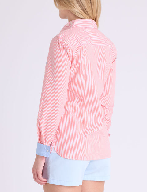 STRIPED POPLIN LONG SLEEVE SHIRT - U.S. Polo Assn.