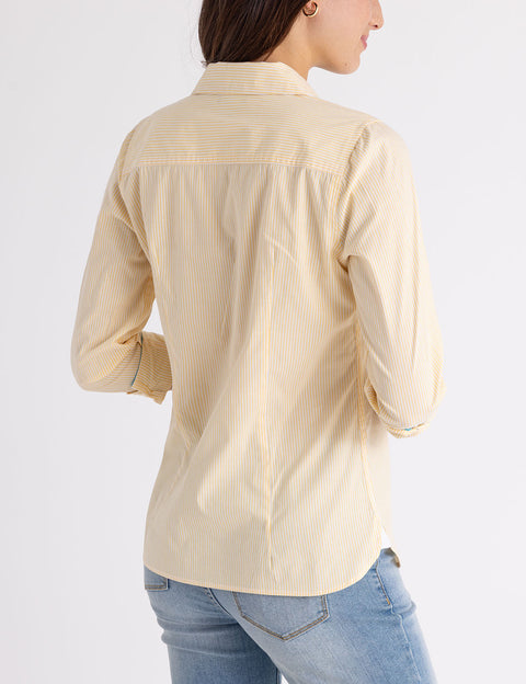 STRIPED POPLIN LONG SLEEVE SHIRT - U.S. Polo Assn.