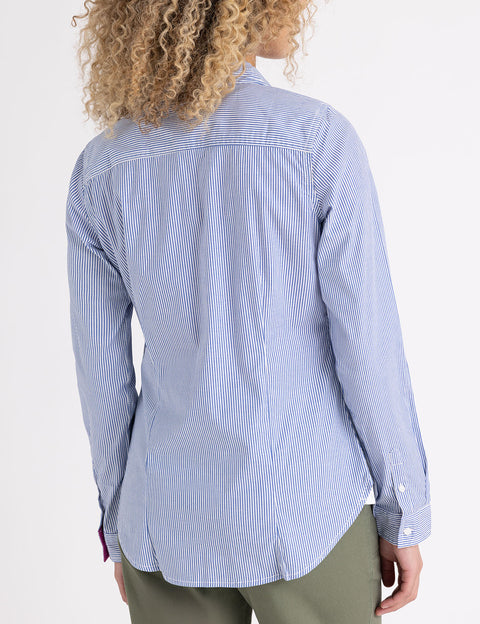 STRIPED POPLIN LONG SLEEVE SHIRT - U.S. Polo Assn.