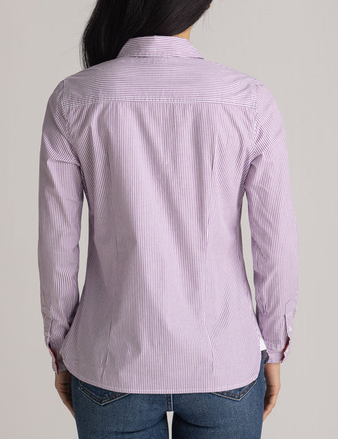 STRIPED POPLIN LONG SLEEVE SHIRT - U.S. Polo Assn.