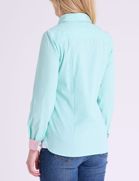 STRIPED POPLIN LONG SLEEVE SHIRT - U.S. Polo Assn.