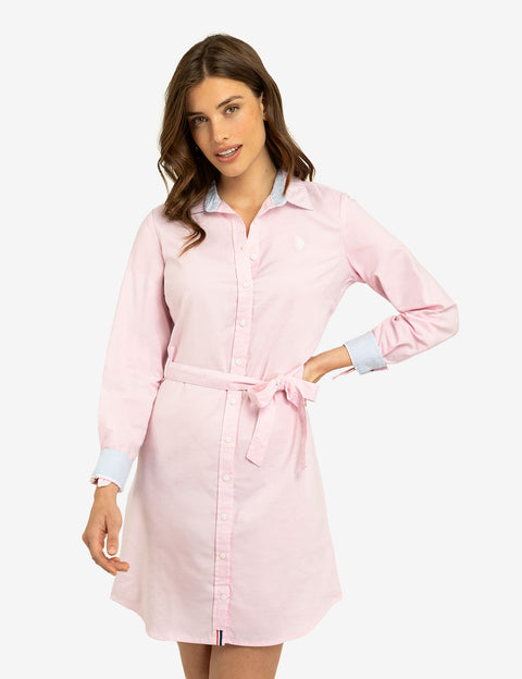 SOLID OXFORD DRESS - U.S. Polo Assn.