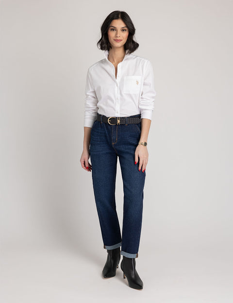 LONG SLEEVE RELAXED POPLIN SHIRT - U.S. Polo Assn.