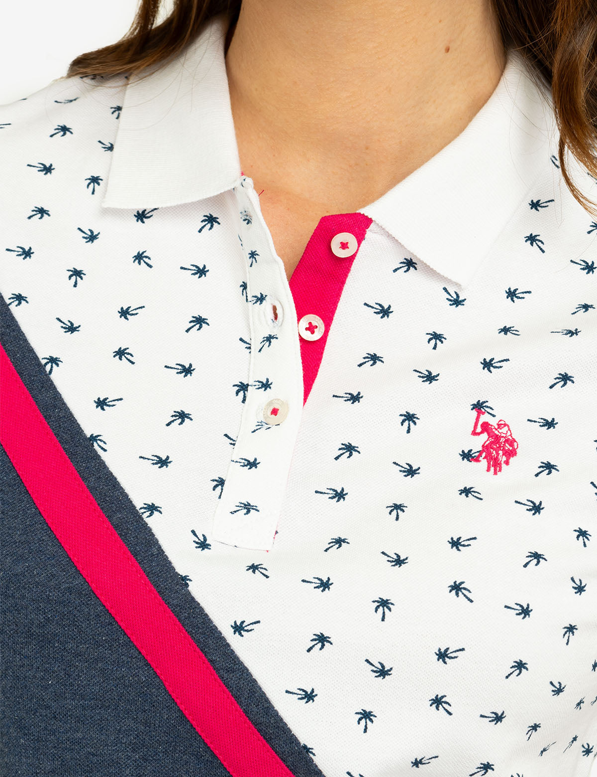 DITSY DIAGONAL COLORBLOCK POLO SHIRT– U.S. Polo Assn.