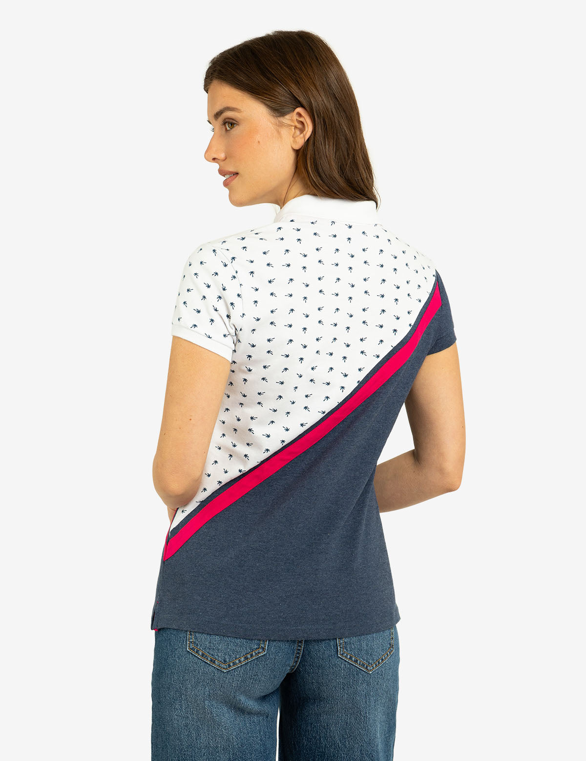 DITSY DIAGONAL COLORBLOCK POLO SHIRT– U.S. Polo Assn.