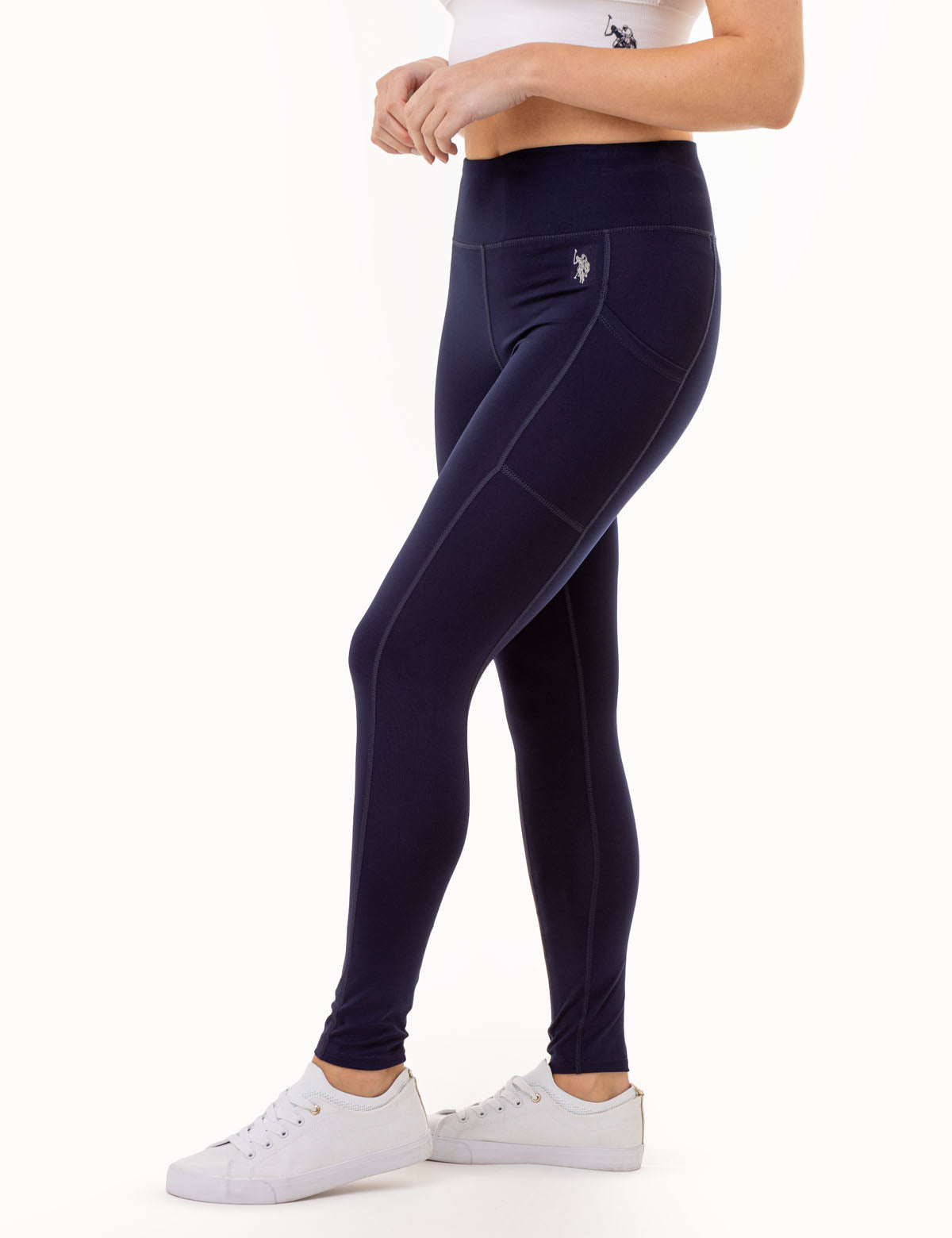 USPA SPORT HIGH WAISTED ESSENTIAL LEGGING– U.S. Polo Assn.