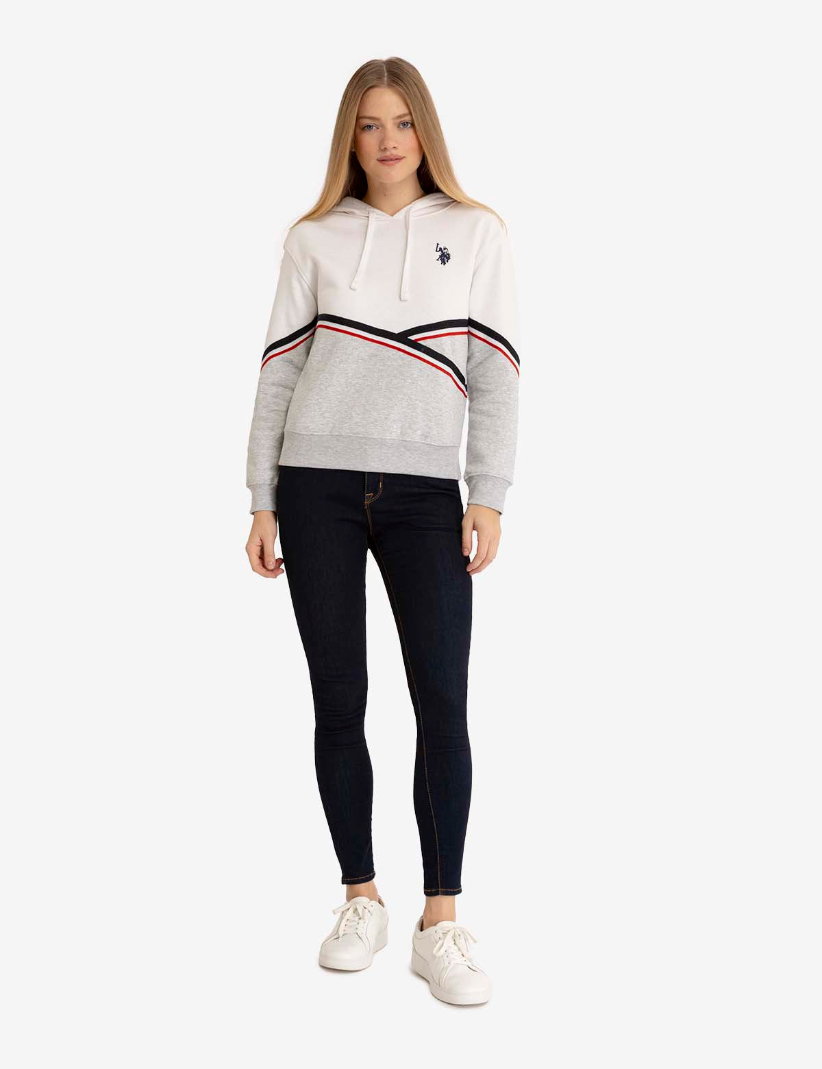AWS Taped Two Tone Fleece Hoodie Pullover