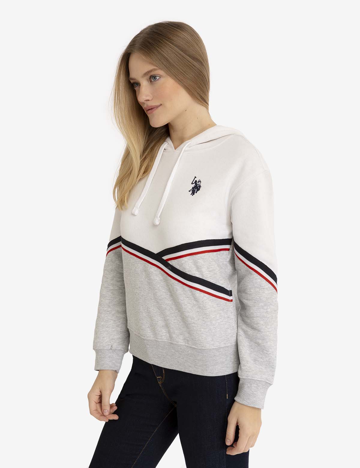 AWS Taped Two Tone Fleece Hoodie Pullover main image 1
