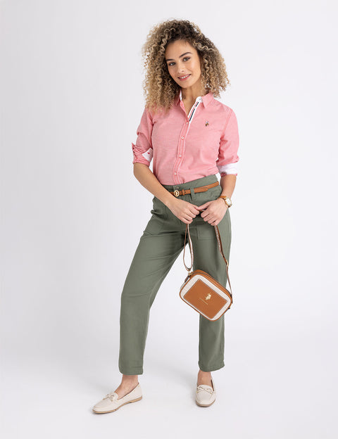 LONG SLEEVE SOLID STRETCH OXFORD SHIRT - U.S. Polo Assn.