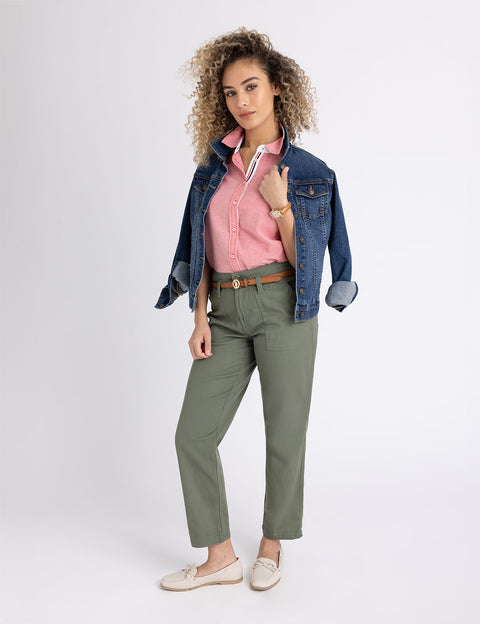 LONG SLEEVE SOLID STRETCH OXFORD SHIRT - U.S. Polo Assn.