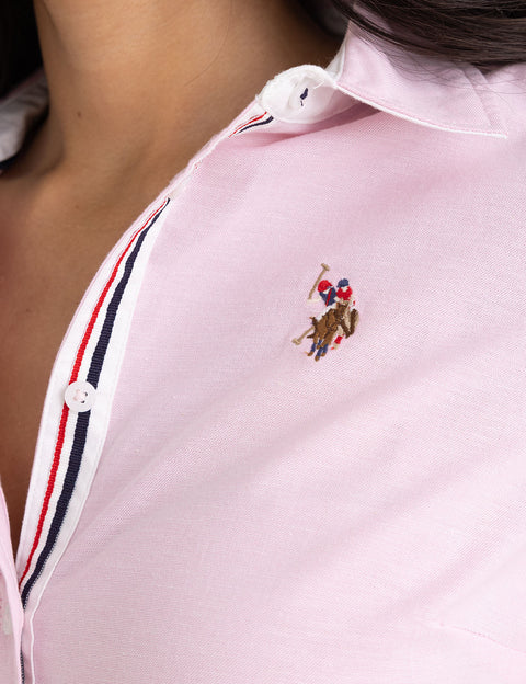 LONG SLEEVE SOLID STRETCH OXFORD SHIRT - U.S. Polo Assn.