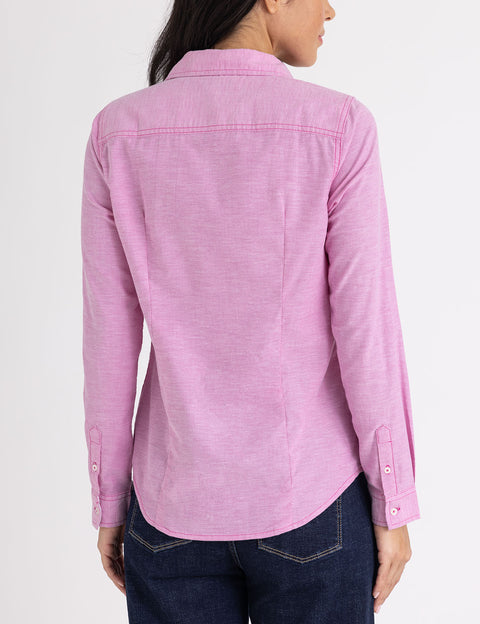 LONG SLEEVE SOLID STRETCH OXFORD SHIRT - U.S. Polo Assn.