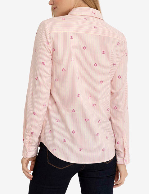 DITSY PRINT LONG SLEEVE POPLIN SHIRT - U.S. Polo Assn.