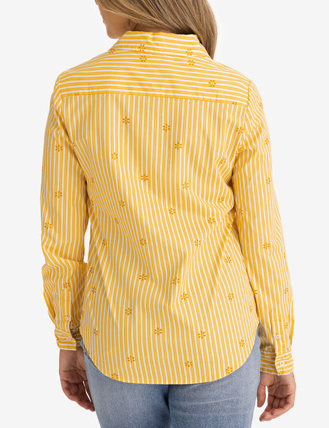 DITSY PRINT LONG SLEEVE POPLIN SHIRT - U.S. Polo Assn.