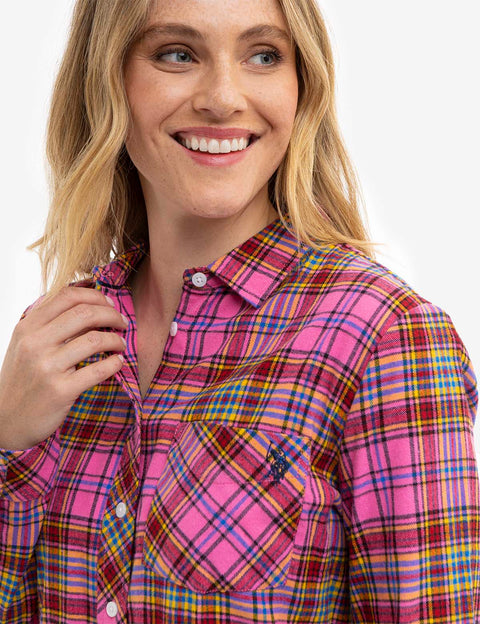 FLANNEL PLAID LONG SLEEVE SHIRT - U.S. Polo Assn.