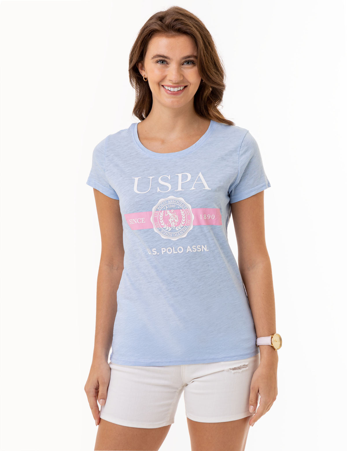USPA CREST SEMI SCOOP GRAPHIC T-SHIRT– U.S. Polo Assn.