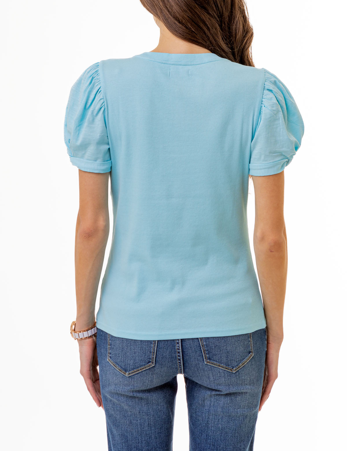 Cherry Pie Puff Sleeve Polo Tee