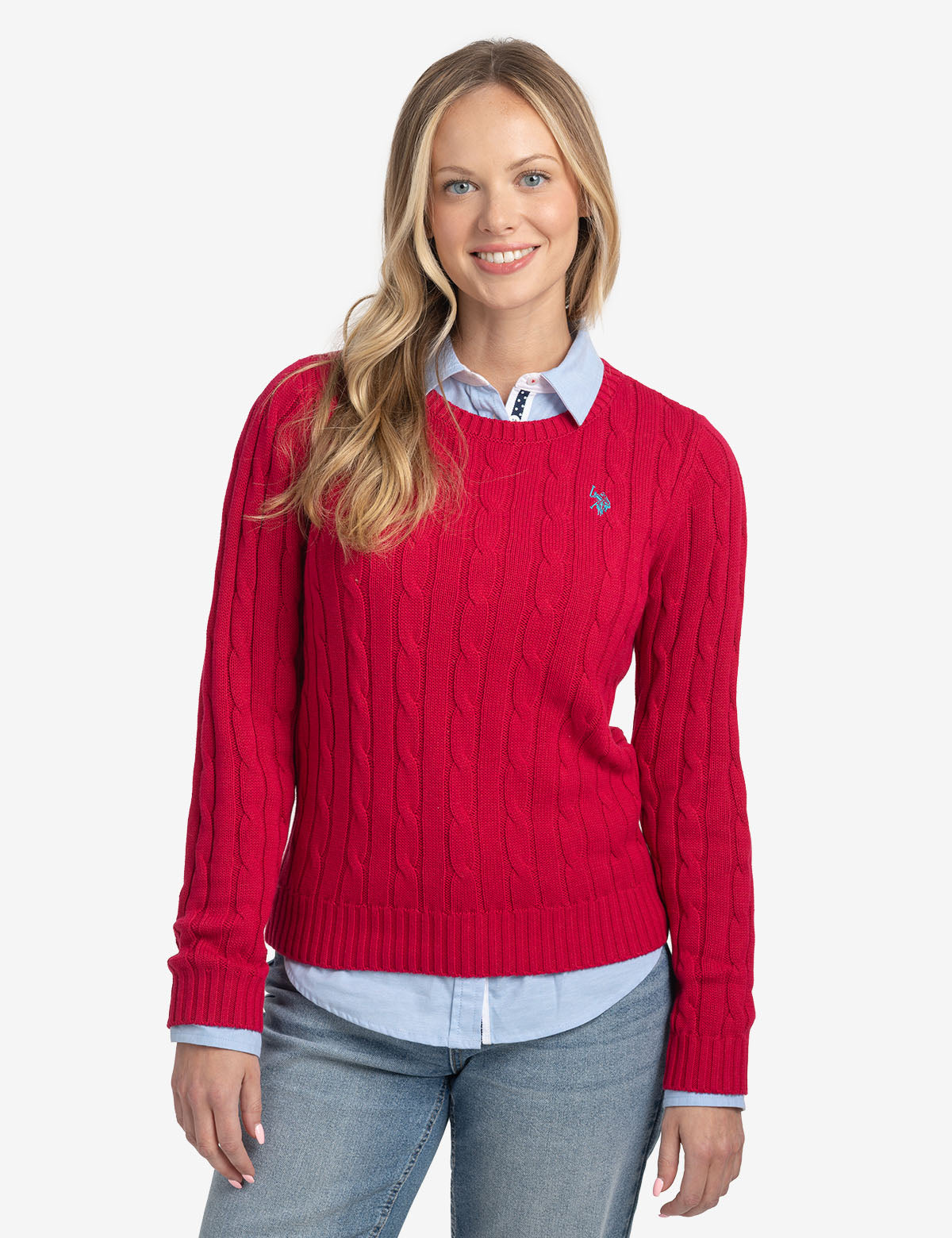 Drop Shoulder Polo Neck Sweater main image 1