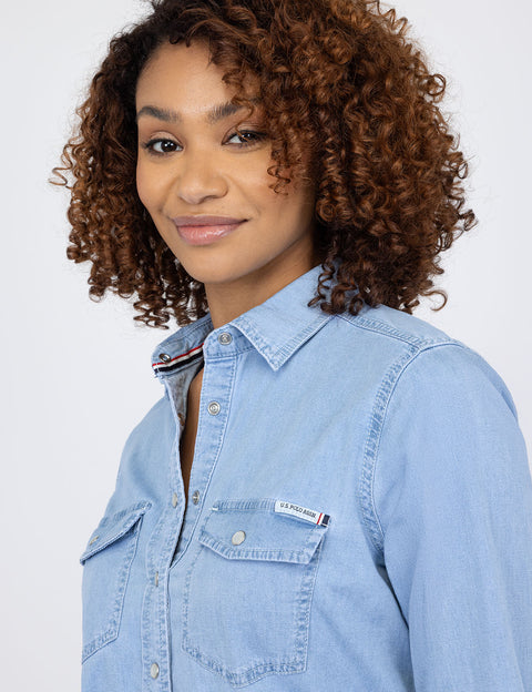 SNAP PLACKET DENIM SHIRT - U.S. Polo Assn.