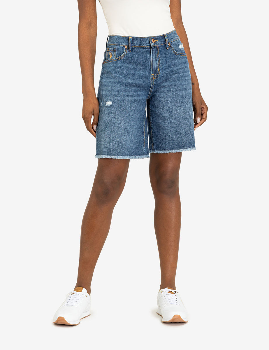 U.S. POLO ASSN. Beige Cotton Bermuda Shorts main image 1