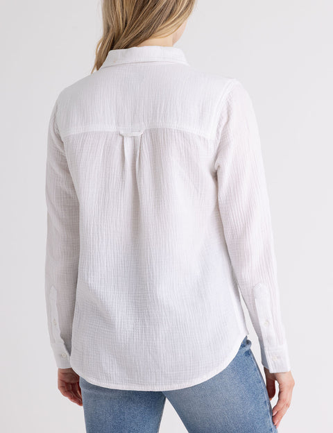 LONG SLEEVE CRINKLE GAUZE SHIRT - U.S. Polo Assn.