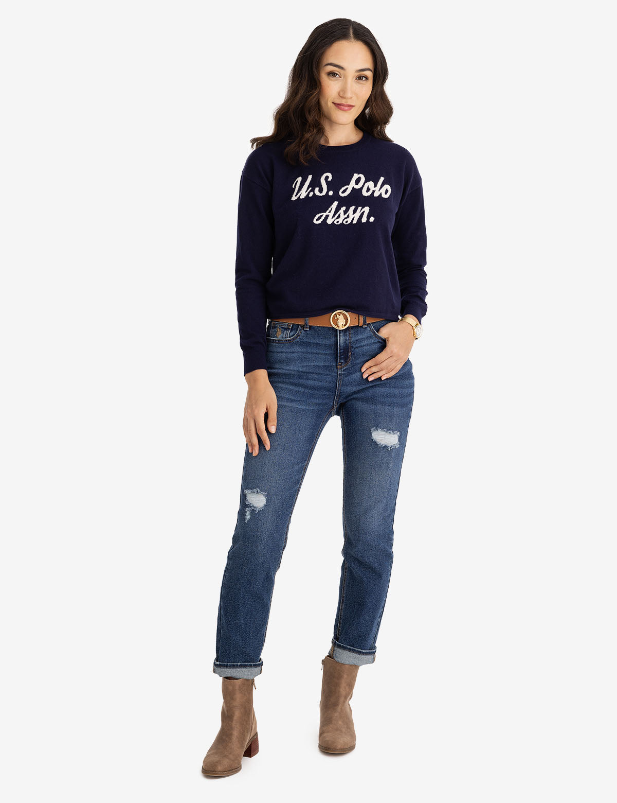 USPA INTARSIA SWEATER– U.S. Polo Assn.