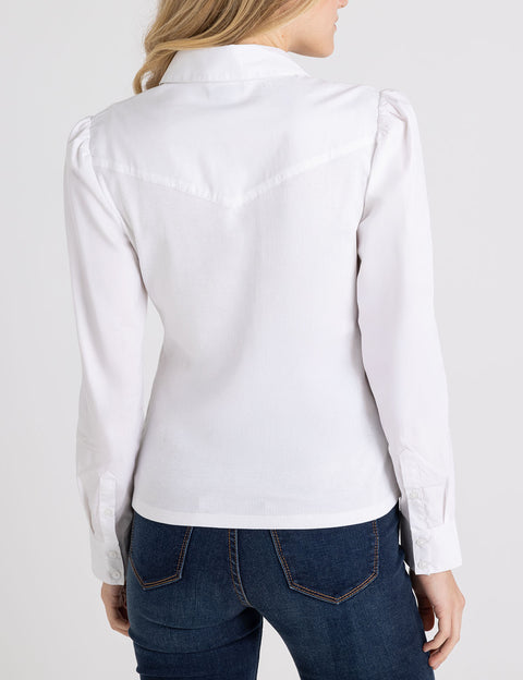 MIX MEDIA COLLAR POPOVER SHIRT - U.S. Polo Assn.