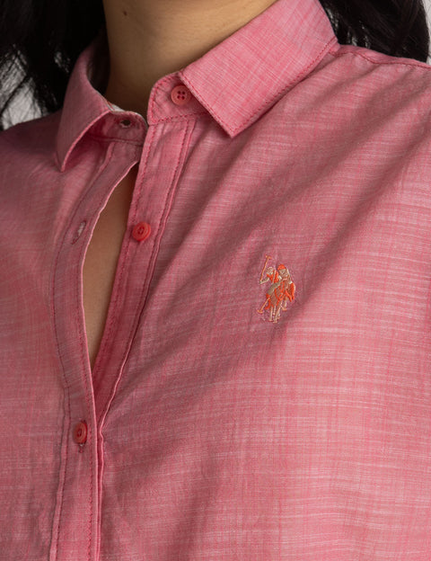 SHIRRED DOLMAN SLEEVE TOP - U.S. Polo Assn.