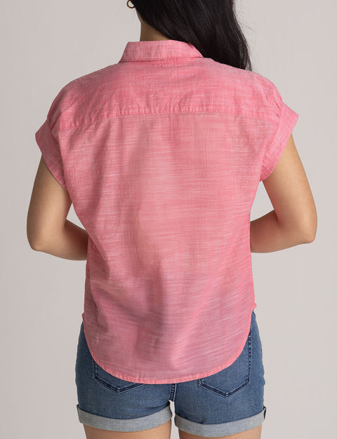 SHIRRED DOLMAN SLEEVE TOP - U.S. Polo Assn.