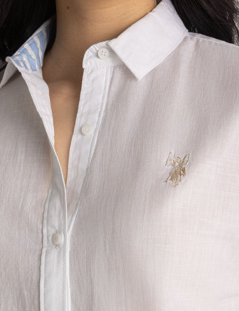 SHIRRED DOLMAN SLEEVE TOP - U.S. Polo Assn.