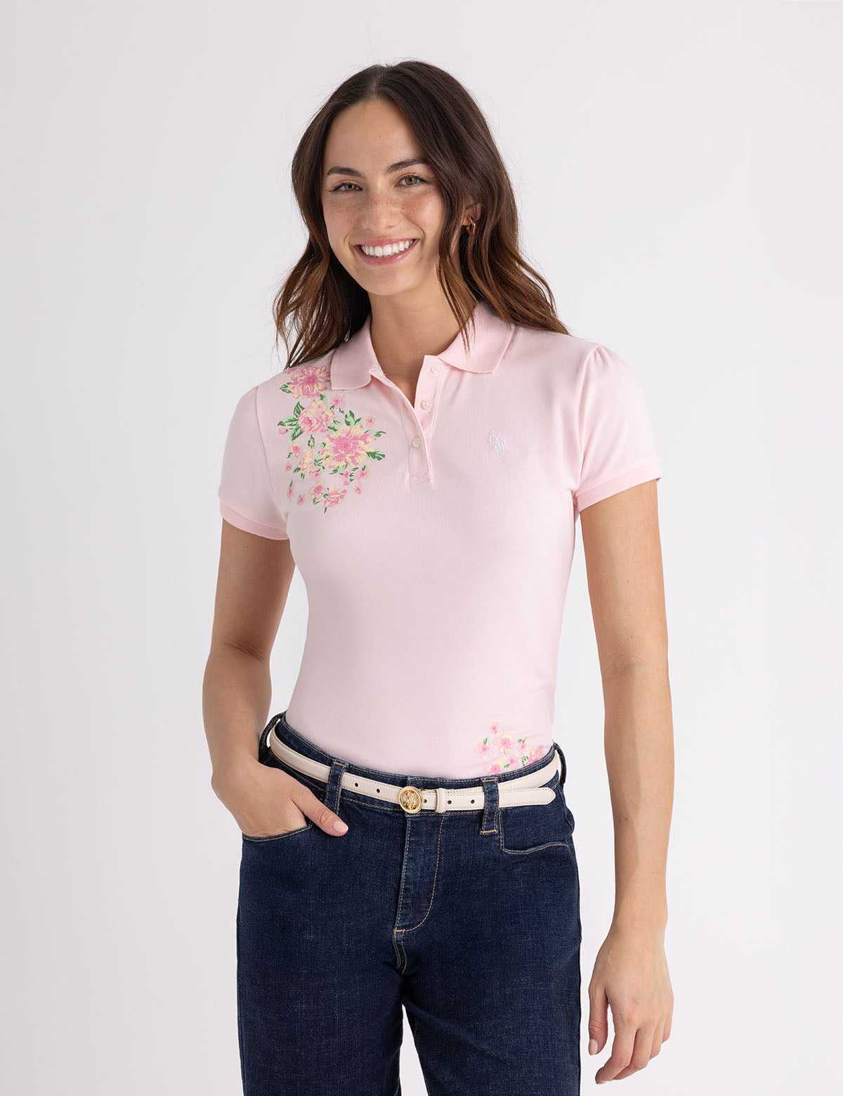 BLOSSOM PRINTED POLO SHIRT– U.S. Polo Assn.
