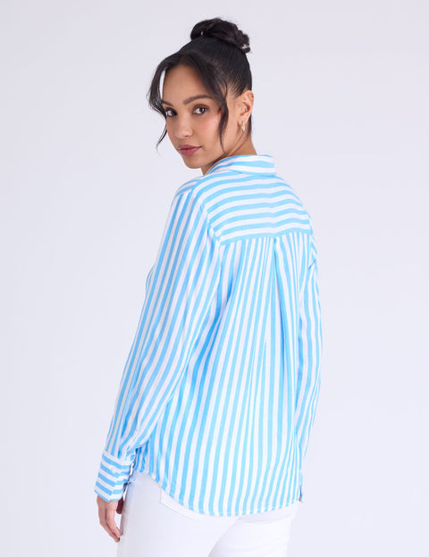 LONG SLEEVE Y-NECK STRIPE SHIRT - U.S. Polo Assn.