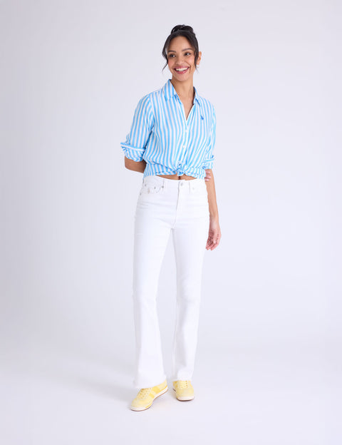 LONG SLEEVE Y-NECK STRIPE SHIRT - U.S. Polo Assn.
