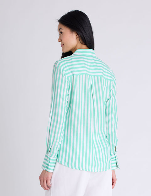 LONG SLEEVE Y-NECK STRIPE SHIRT - U.S. Polo Assn.