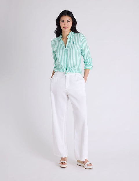 LONG SLEEVE Y-NECK STRIPE SHIRT - U.S. Polo Assn.