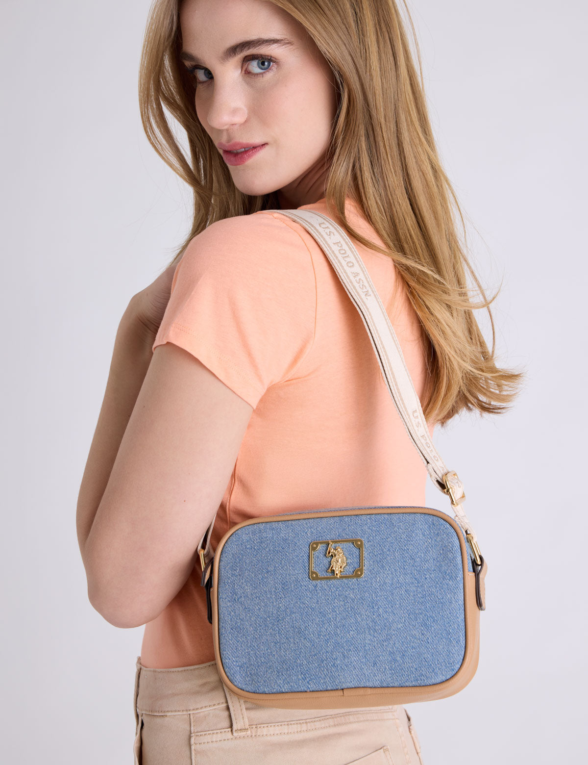 DENIM CROSSBODY BAG– U.S. Polo Assn.