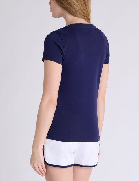 FOIL FLAG SEMI SCOOP T-SHIRT - U.S. Polo Assn.