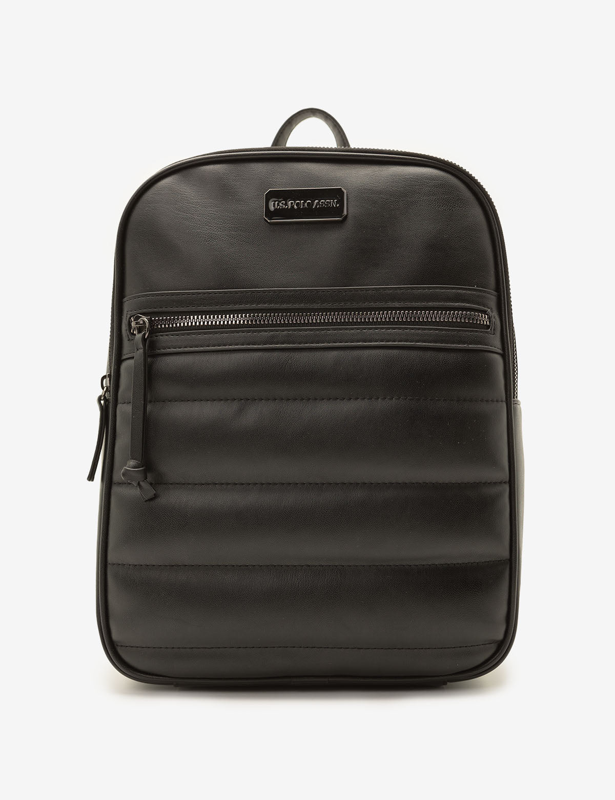 Us polo assn black faux leather backpack travel backpack NEW U.S. Polo Assn., Unisex Backpack, 18 main image 2