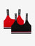 2 PACK RIBBED BRALETTES WITH REMOVEABLE PADS - U.S. Polo Assn.
