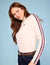 SIGNATURE STRIPE RAGLAN MOCK NECK SWEATER
