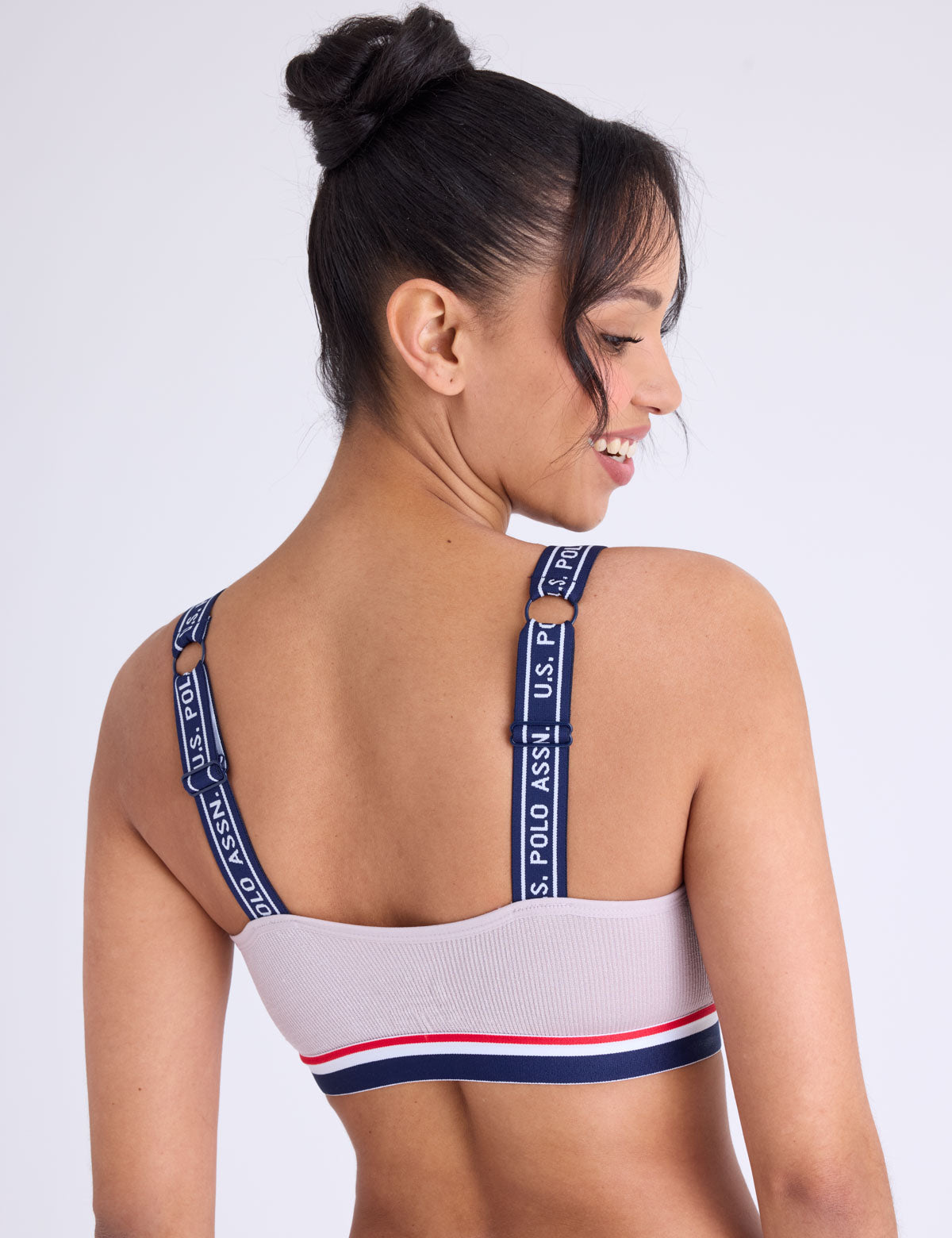 3PK BRANDED SIGNATURE STRIPE BRAS– U.S. Polo Assn.