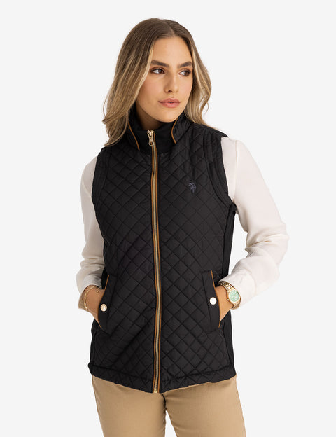 SIDE KNIT QUILTED VEST - U.S. Polo Assn.