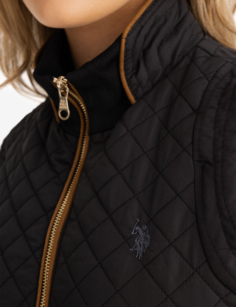 SIDE KNIT QUILTED VEST - U.S. Polo Assn.